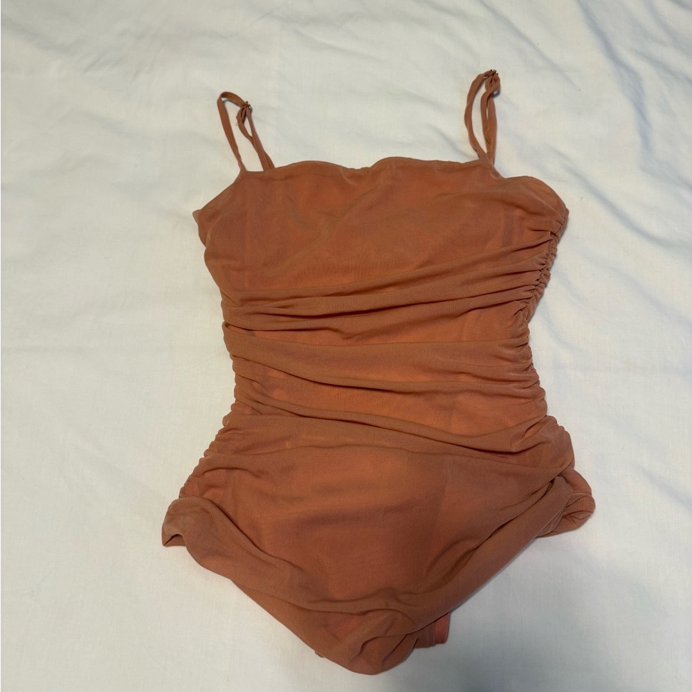 Lulu's Sunset Orange One-Piece Swimsuit